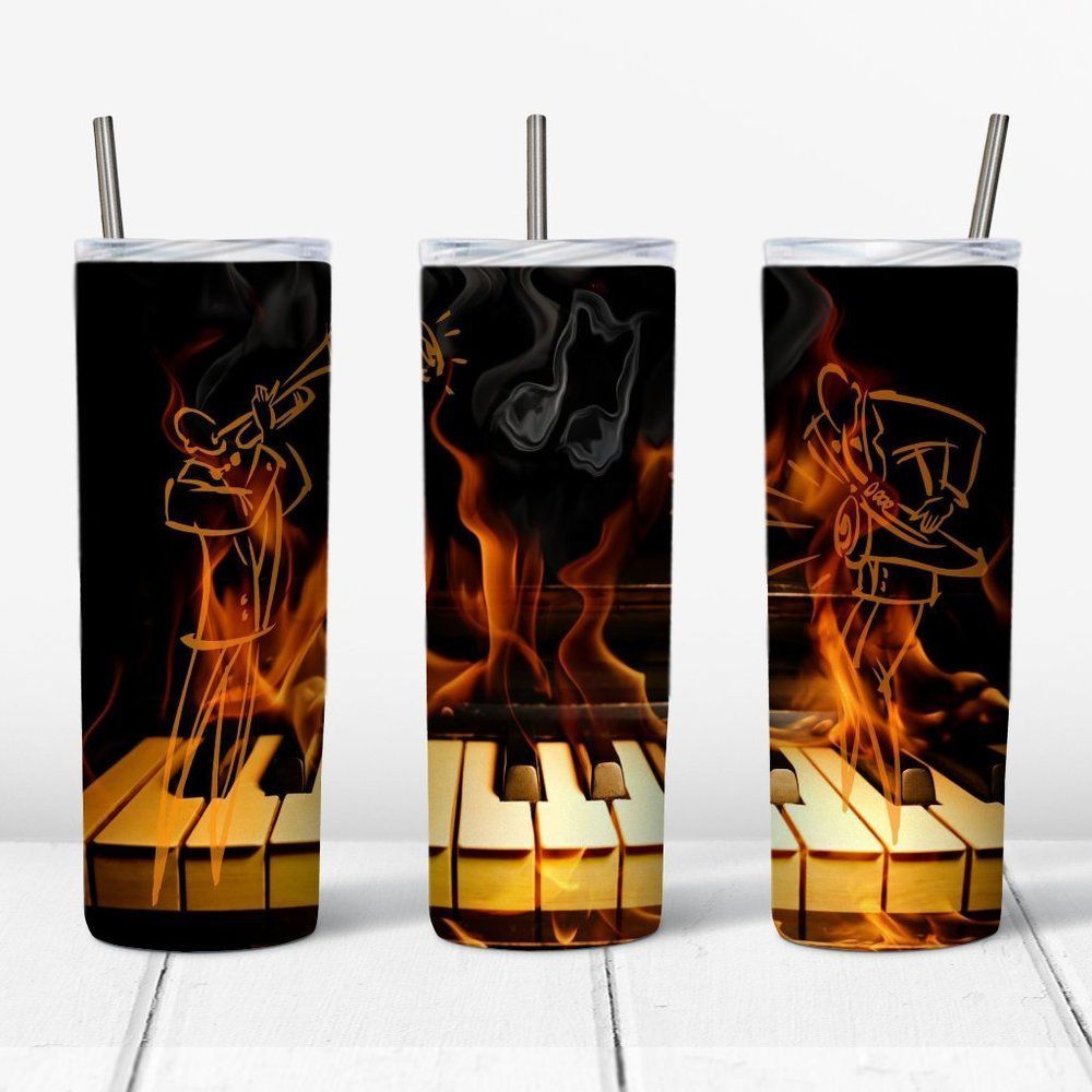 Custom 20oz Jazz Fire tumbler!